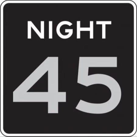Accuform SEMICUSTOM SPEED LIMIT SIGN NIGHT FRR63755HP FRR63755HP
